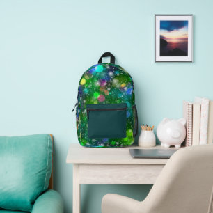 Mochila Impresa Patrón de luces de Bokeh hermosas