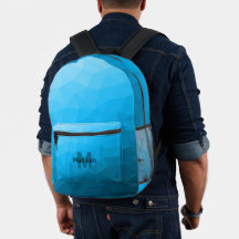 Patrón de malla geométrica cian azul claro Monogra