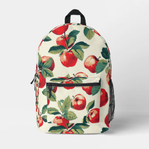 Mochila Impresa Patrón de manzanas entrelazadas