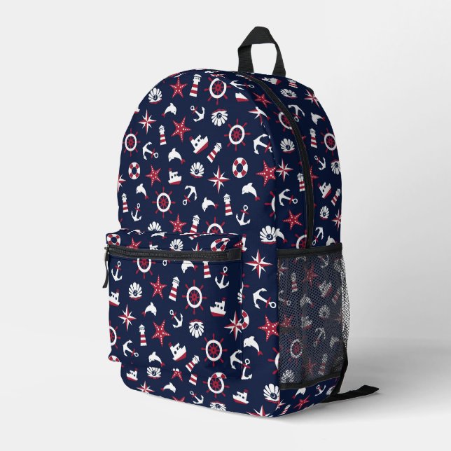 Mochila Impresa Patrón de mar Náutico (Esquina derecha trasera )