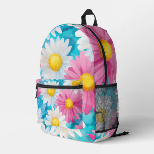 Mochila Impresa Patrón de margarita colorido