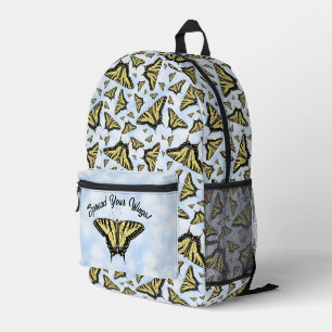 Mochila Impresa Patrón de mariposa cola de golondrina amarilla per