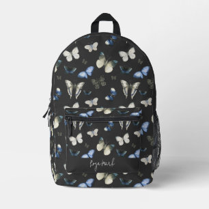 Mochila Impresa Patrón de mariposa floral