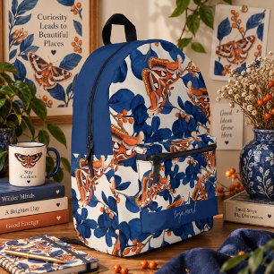 Mochila Impresa Patrón de mariposa nocturna