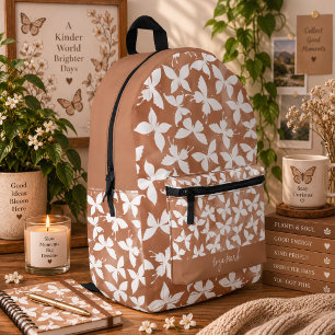 Mochila Impresa Patrón de mariposa nocturna