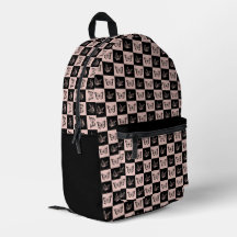 Patrón de mariposa rosada y negra