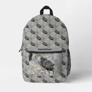 Mochila Impresa Patrón de naturaleza de fallos de Cicada Personali
