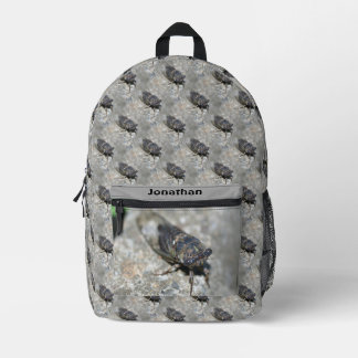 Mochila Impresa Patrón de naturaleza de fallos de Cicada Personali