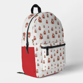 Mochila Impresa Patrón de navidades - Patrón transparente de zorro