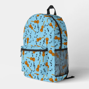 Mochila Impresa Patrón de notas de música de Cello