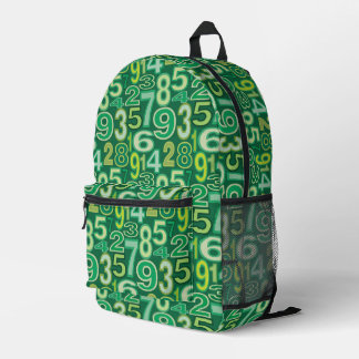 Mochila Impresa Patrón de número