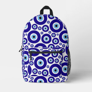 Mochila Impresa Patrón de Ojo Malo, Ojo Griego, Ojo Turco, Nazar