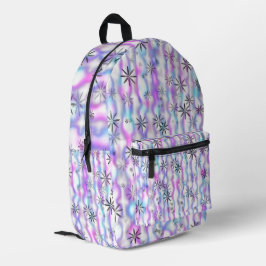 Mochila Impresa Patrón de Ondas de Estallido de Estrellas Soñadora
