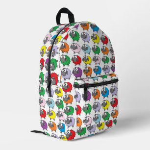 Mochila Impresa Patrón de ovejas color personalizado