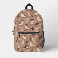 Patrón de pájaros extravagantes