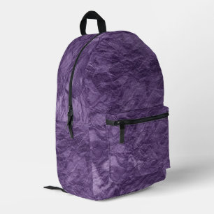 Mochila Impresa Patrón de papel púrpura arruinado