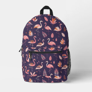 Mochila Impresa Patrón de paraíso de flamingo