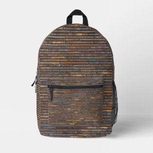 Mochila Impresa Patrón de pared de ladrillo delgado industrial mod