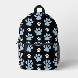 Mochila Impresa Patrón De Patas, Patas Azules, Patas De Perro, Pat