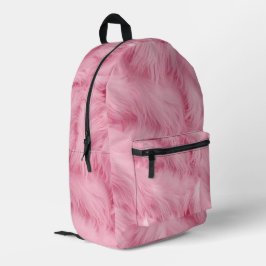 Mochila Impresa Patrón de peinado de Bonito rosa