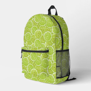 Mochila Impresa Patrón De Perforaciones De Lime Verde