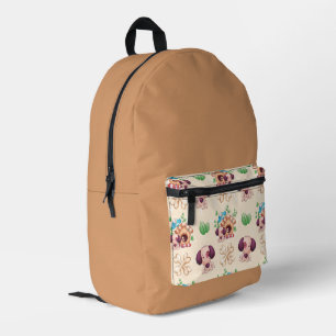Mochila Impresa Patrón de perro adorable