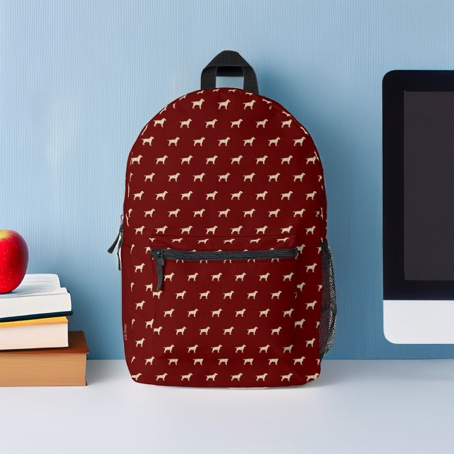 Mochila Impresa Patrón de perros de labrador amarillo personalizad (Subido por el creador)