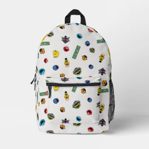Mochila Impresa Patrón de personajes de la calle Sesame