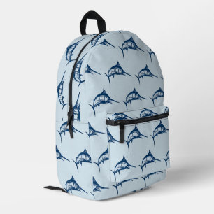 Mochila Impresa Patrón de pez espada azul de Guay