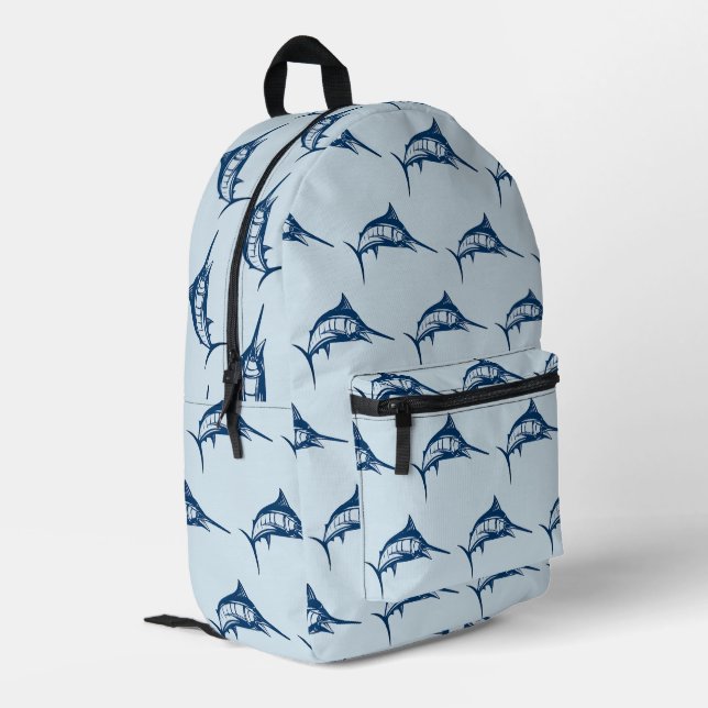Mochila Impresa Patrón de pez espada azul de Guay (Esquina izquierda trasera)