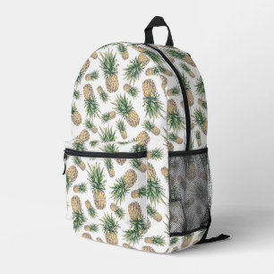 Mochila Impresa Patrón de piña acuarela