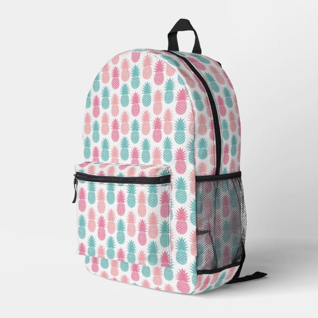 Mochila Impresa Patrón de piña de época (Esquina derecha trasera )