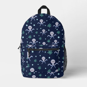Mochila Impresa Patrón de Pulpo Adorable