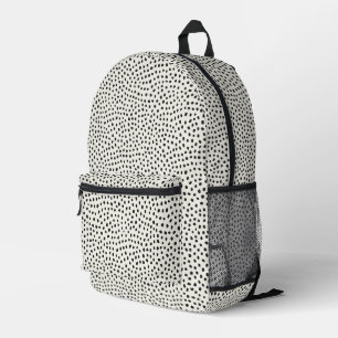 Mochila Impresa Patrón de punto negro