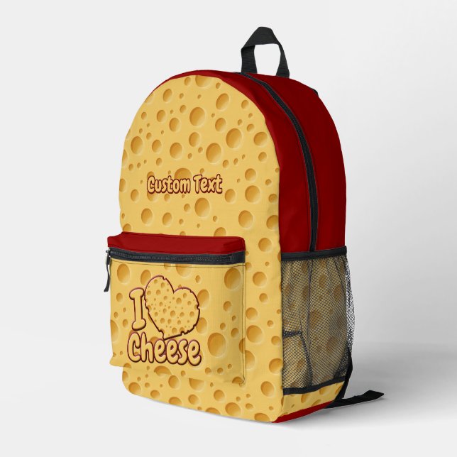 Mochila Impresa Patrón de queso suizo (Esquina derecha trasera )