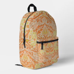 Mochila Impresa Patrón de Rama Dorada de William Morris Arte Vinta