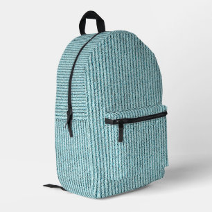 Mochila Impresa Patrón de raya de pana acuático informal 