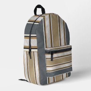 Mochila Impresa Patrón de raya elegante y moderno