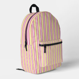Mochila Impresa Patrón de rayas de algodón de azúcar