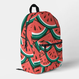 Mochila Impresa Patrón de Rodajas de Sandía