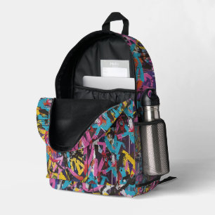 Mochila Impresa Patrón de ropa urbana de grafiti