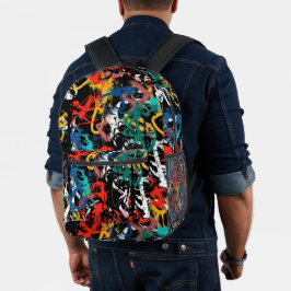 Mochila Impresa Patrón de ropa urbana de grafiti