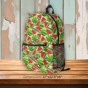 Mochila Impresa Patrón de sandía