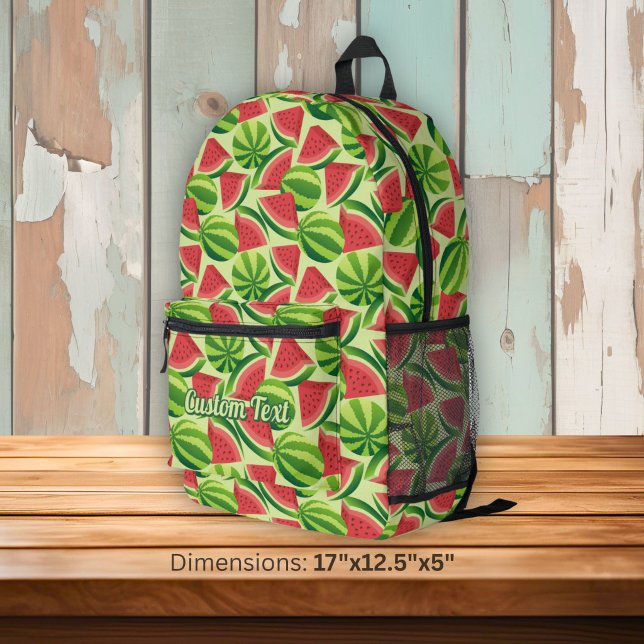 Mochila Impresa Patrón de sandía (Subido por el creador)