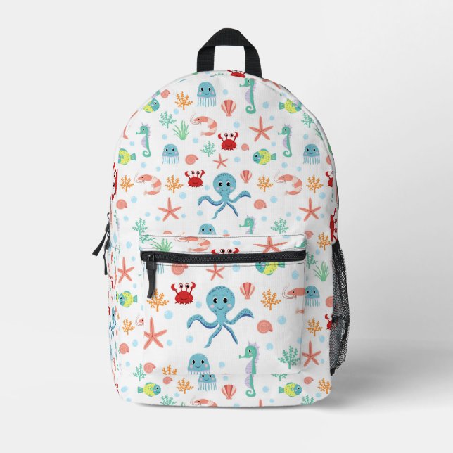 Mochila Impresa patrón de Sea World (Anverso)