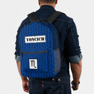 Mochila Impresa Patrón de símbolo de escorpio zodiaco por Kenneth 