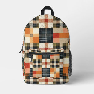 Mochila Impresa Patrón de tallo de las casas de campo