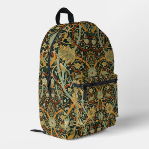 Mochila Impresa Patrón de tapiz del bosque de William Morris: Vint