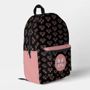 Mochila Impresa Patrón de tenis personalizado Jugador de tenis