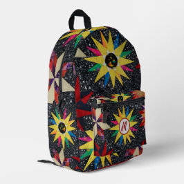 Mochila Impresa Patrón de trama de estrella de mosaico